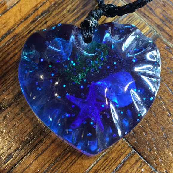 Ocean Heart Necklace - Picture 3 of 13